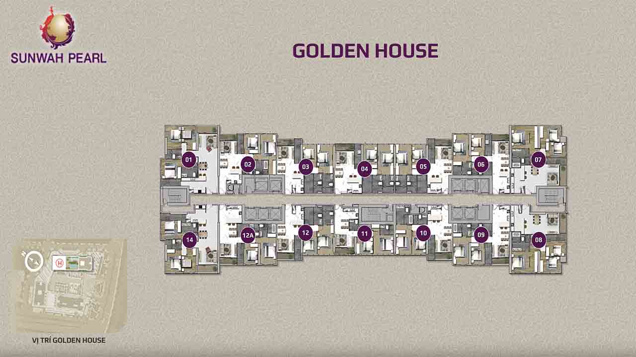 Căn hộ Sunwah Pearl 32 Block Golden House