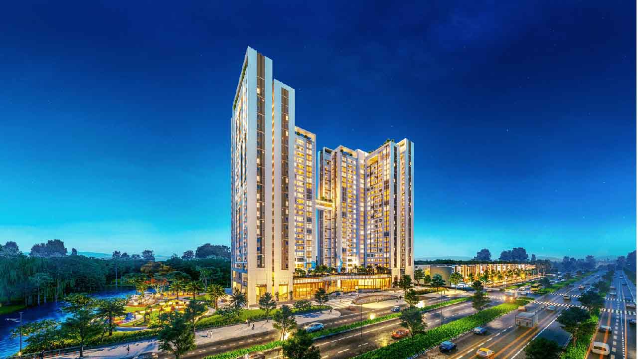 Lựa chọn phù hợp cho gia đình trẻ tại căn hộ ESSENSIA SKY Nhà Bè 11 Phối cảnh tổng thể dự án Essensia Sky