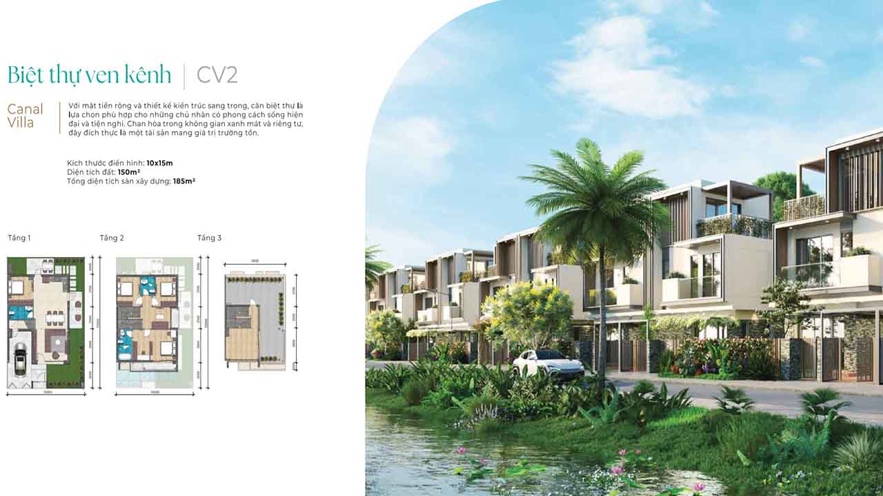 Phân loại các loại hình sản phẩm tại dự án LA Home 12 Biệt thự ven kênh LA Home