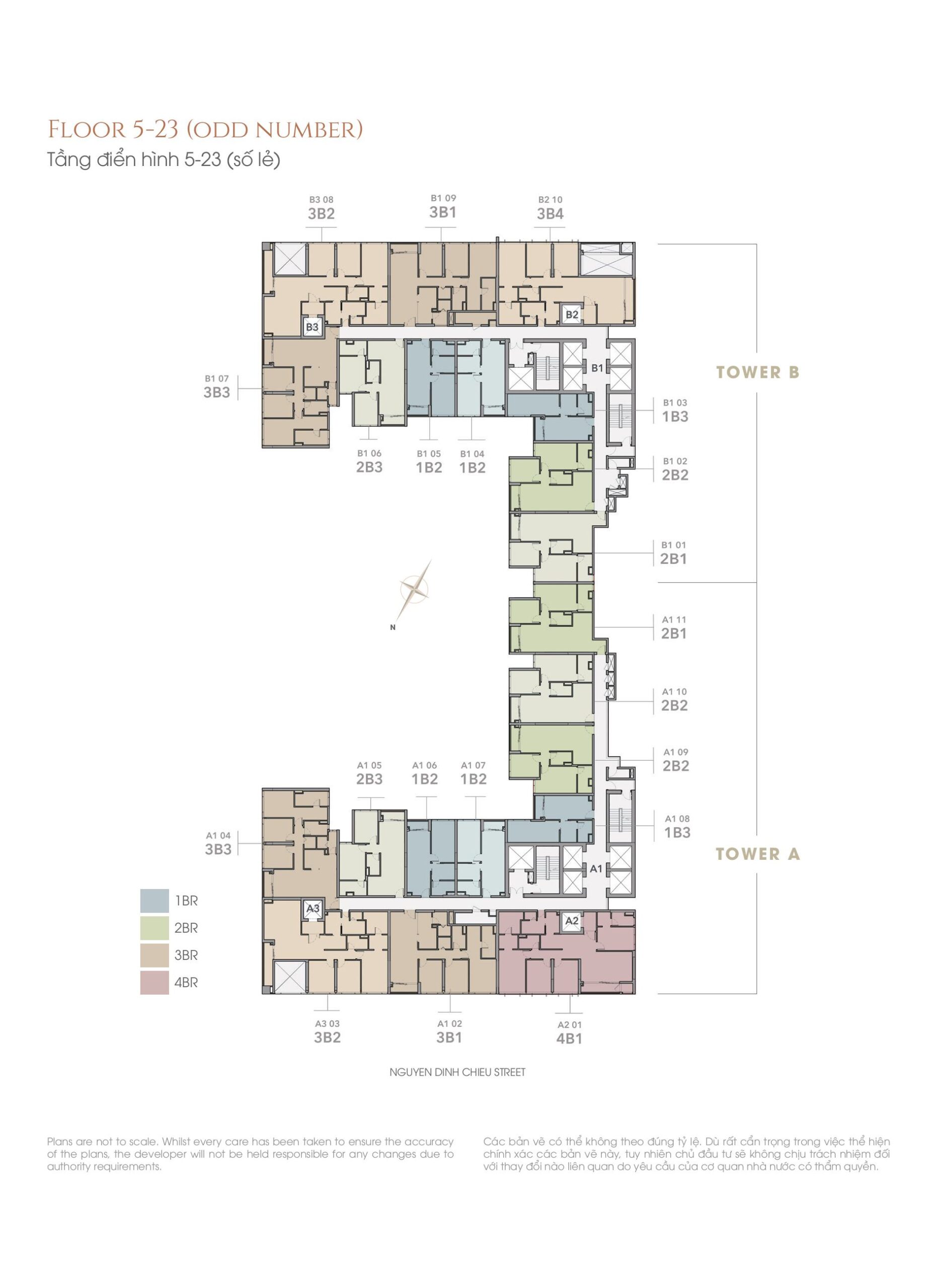 Mặt Bằng The Marq Quận 1: Layout 1PN, 2PN, 3PN & 4PN Chi Tiết 2026 25 Mặt bằng The Marq
