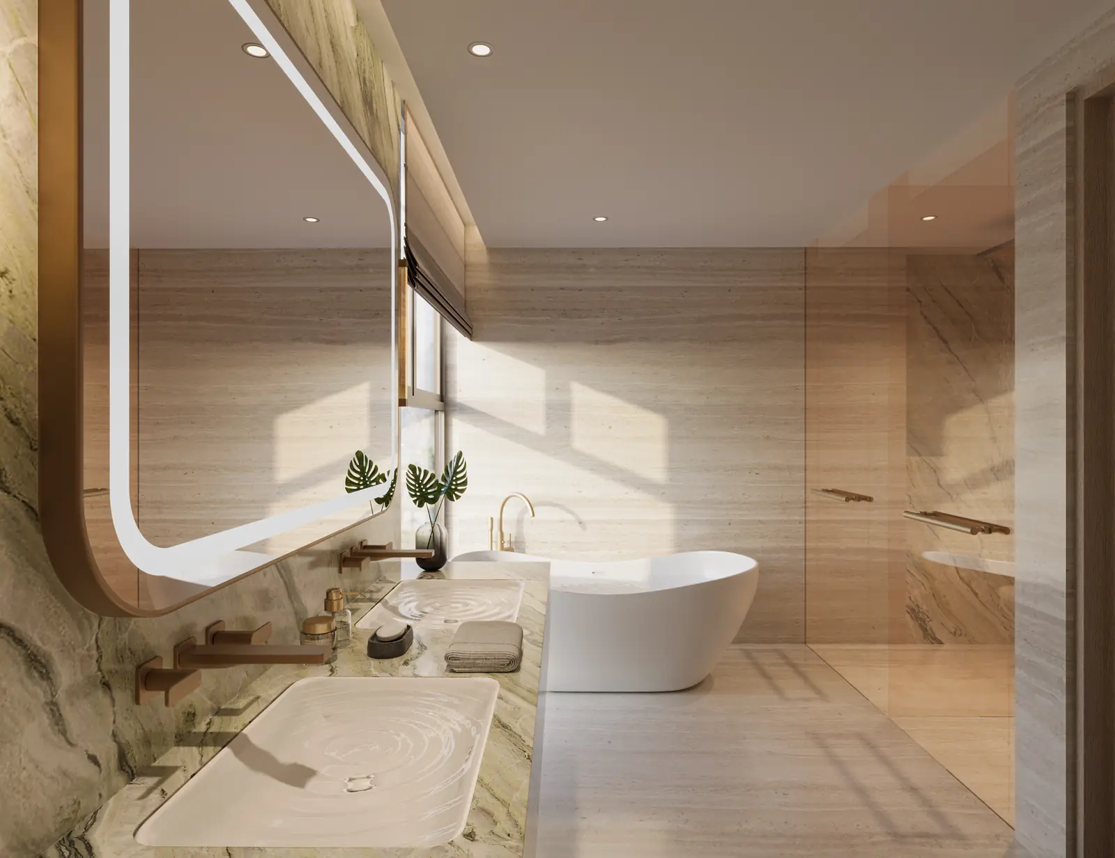 Vật Tư Bàn Giao Palm River: Thương Hiệu Từng Hạng Mục 4 Phòng tắm căn hộ 3 phòng ngủ Palm River với thiết bị vệ sinh hoàn thiện