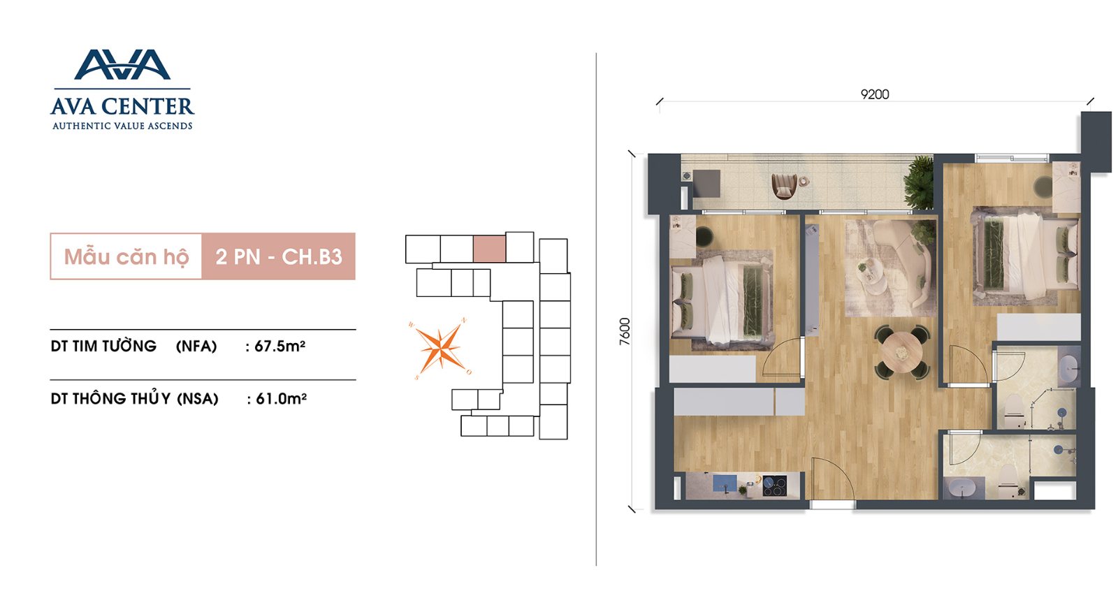 AVA Center Thuận Giao: Giá Chào Bán, Pháp Lý Gốc Và Có Nên Mua 15 Mặt bằng căn hộ mã CH.B3 dự án AVA Center